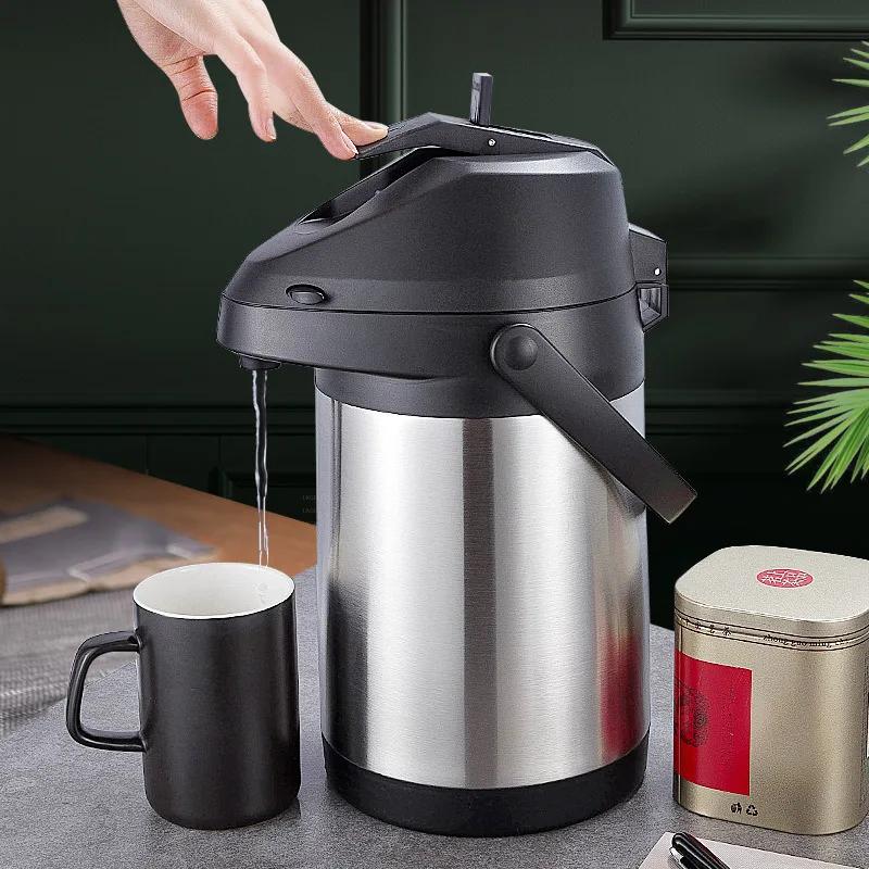 Distributeur de boissons chaudes et froides Airpot, distributeur de café, urne thermos en acier inox