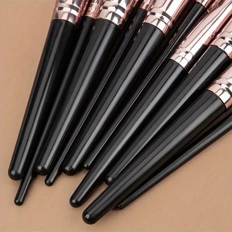 Ensemble de pinceaux de maquillage professionnels pour femmes, fard à barrage, fond de teint, correc