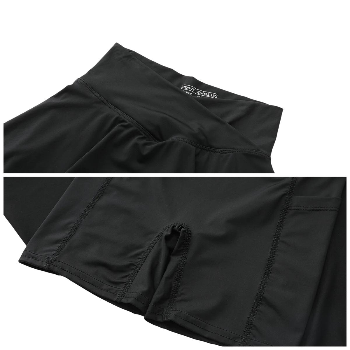 Jupe-Short Sportive pour Tennis avec Poches Latérales et Taille Haute – Tenue Active pour Filles, En