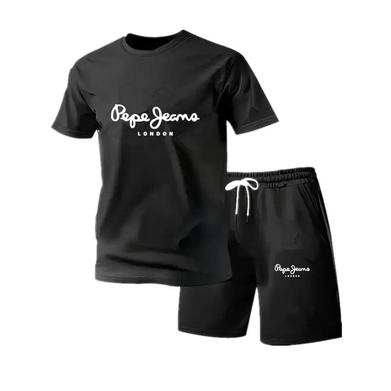Nouvel ensemble de vêtements de sport d'été pour hommes, t-shirt à manches courtes et short, ensembl