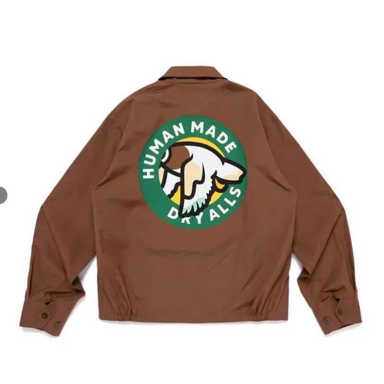 Veste de travail unisexe Humanmade avec imprimé canard volant, fermeture éclair, nouveau style