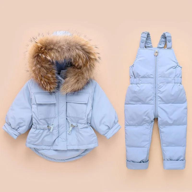 Parka d'hiver pour enfants, combinaison de ski pour filles, ensemble de vêtements pour bébé garçon,