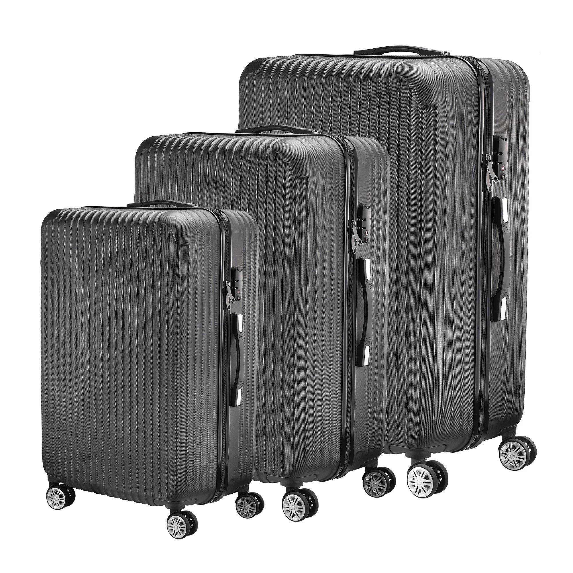 Ensemble de bagages Fangange 3 pièces, roues silencieuses universelles, avec serrure à combinaison,