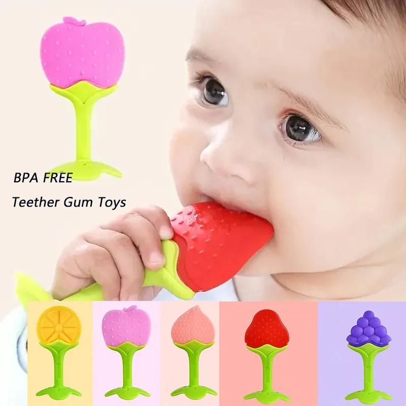 Jouet de dentition en Silicone pour bébé, anneau de dentition pour dents, accessoires pour bébés, su