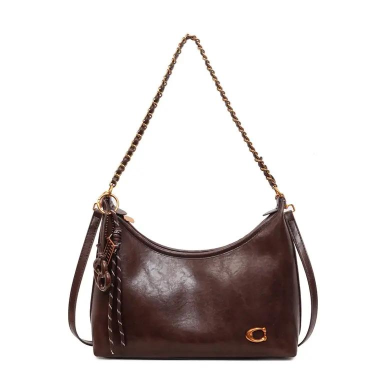 Nouveau Sac de Commuter Rétro Haut de Gamme pour Femme 2026, Sac à Bandoulière Polyvalent Grande Cap