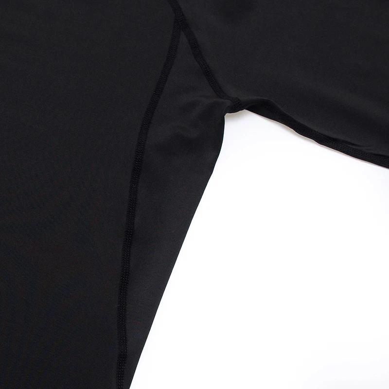 T-shirt de compression à manches longues pour homme, séchage rapide, coupe ajustée, idéal pour l'ent