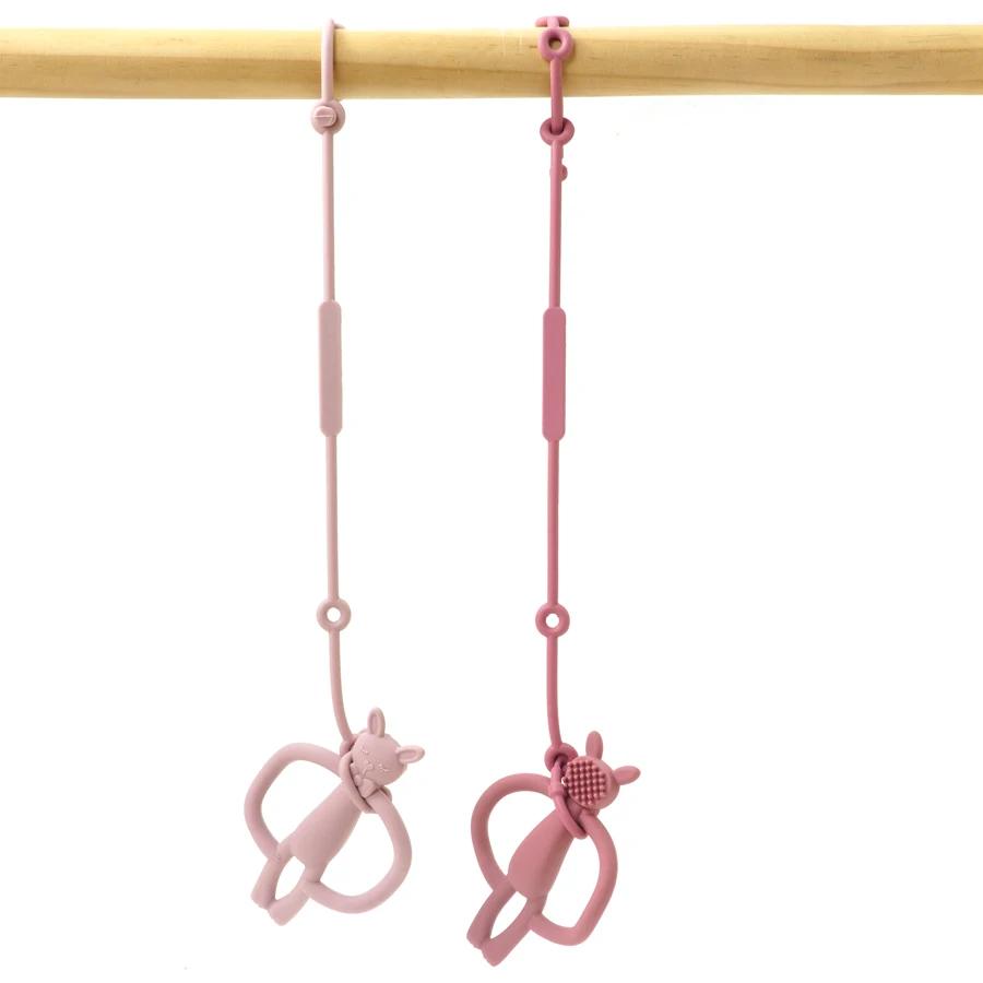 Clips de sucette en Silicone souple pour bébé, chaîne de dentition, jouet pour bébé, porte-mamelon r