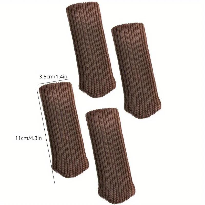 Chaussettes pour pieds de chaise, 4 pièces, gants en tissu, Protection du sol, chaussettes en laine
