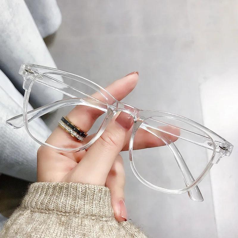Lunettes de myopie transparentes Anti-lumière bleue pour femmes et hommes, ultralégères, surdimensio