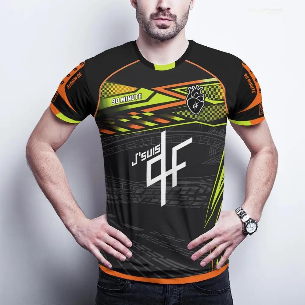 90 Minute PNL J'suis QLF Maillot imprimé T-shirt d'entraînement de football à manches courtes pour h
