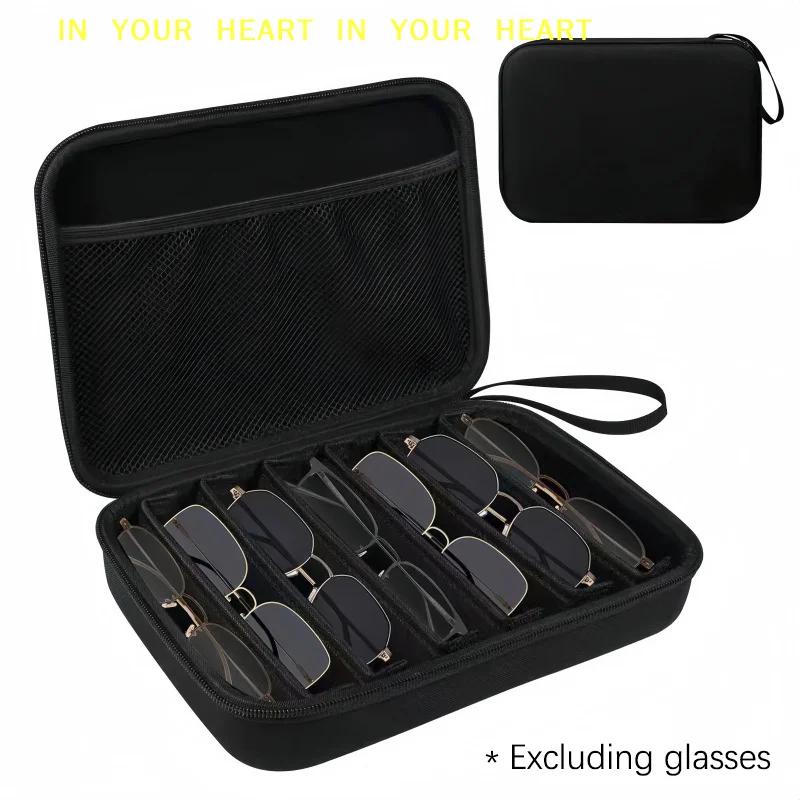 1 pièce – Boîte de rangement réglable pour lunettes à 4/7 emplacements – Étui portable pour lunettes