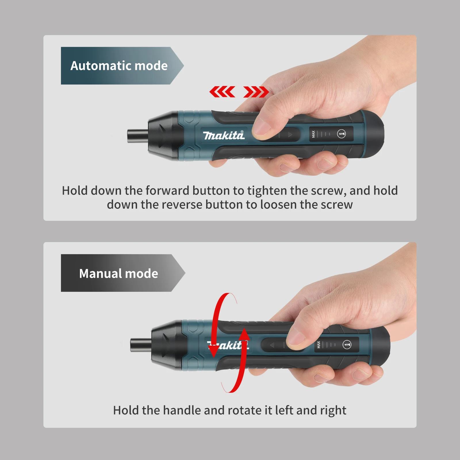 Tournevis électrique sans fil Makita | couple 3,6 V 5 N.m | Mandrin 1/4" | Batterie Li-ion 130
