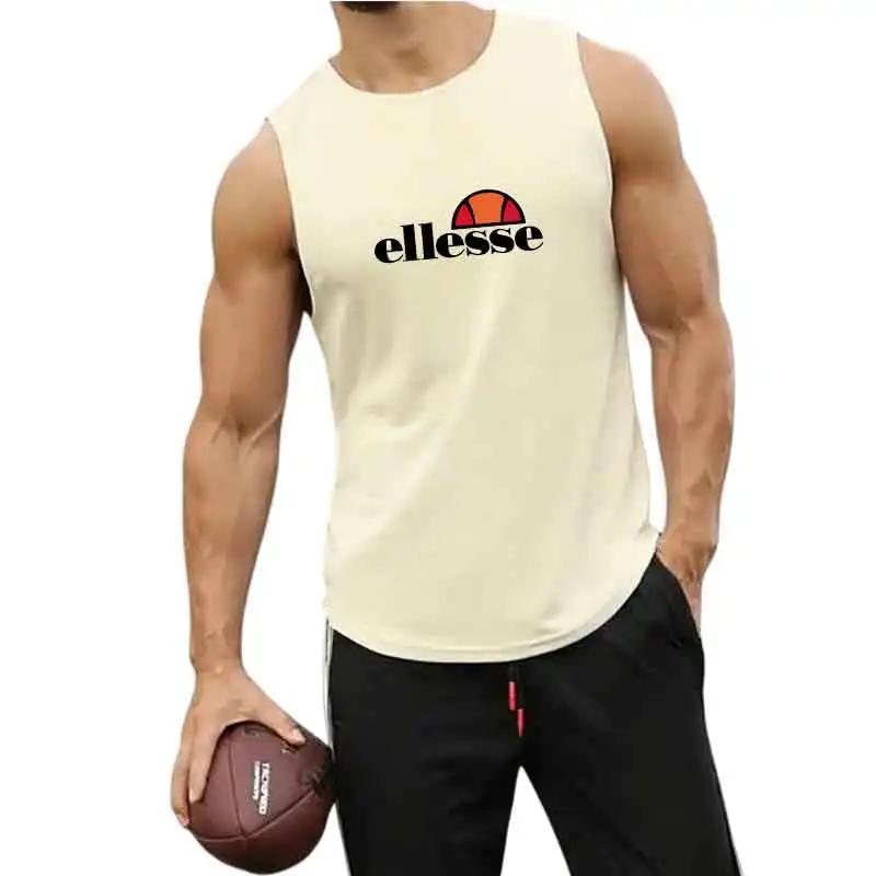 Gilet de sport sans manches pour hommes, camisole ample pour la course, l'entraînement, le basketbal