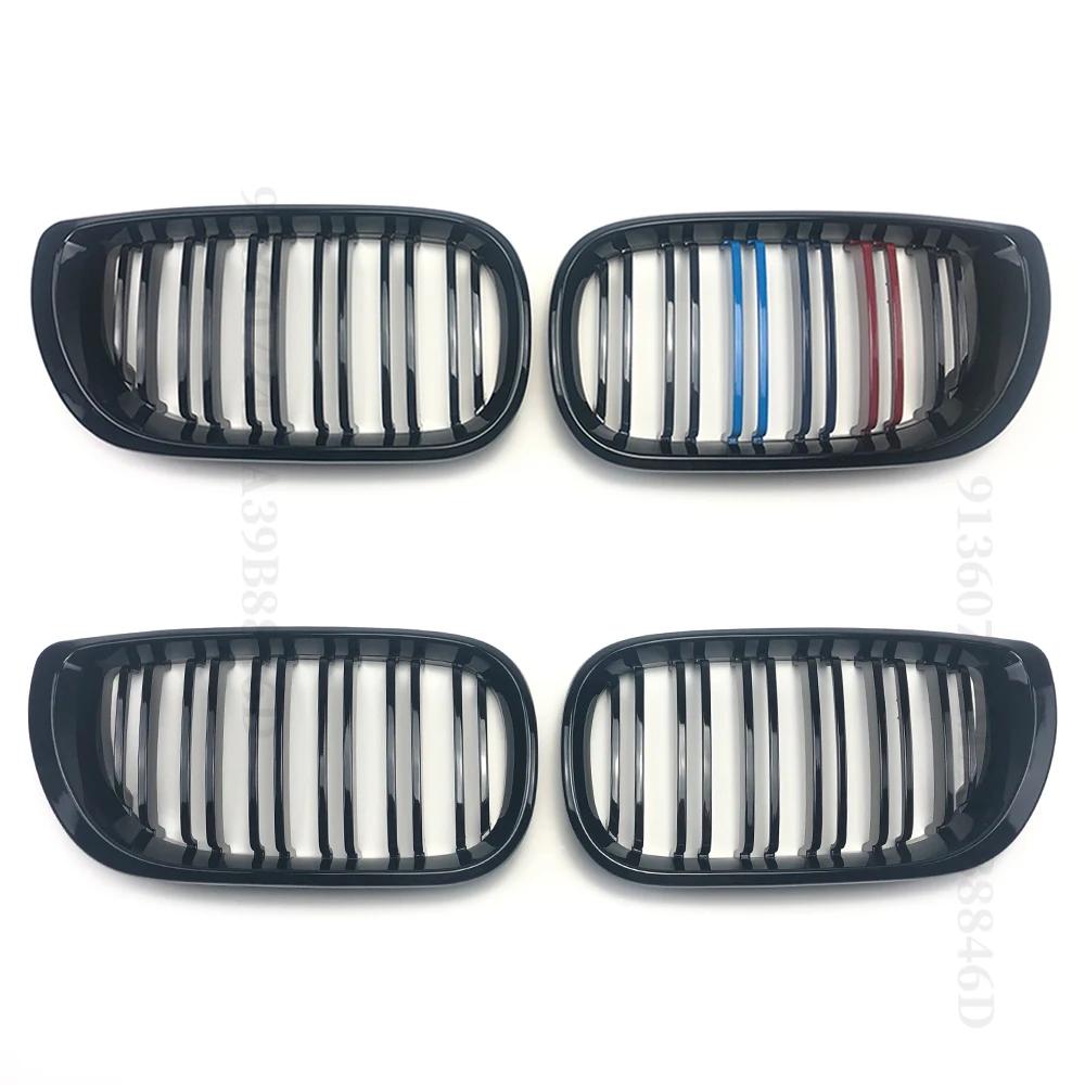Pour BMW E46 2/4 portes série 3 2002 2003 2004 2005 318i 320i 325i 330i calandre noir brillant avant