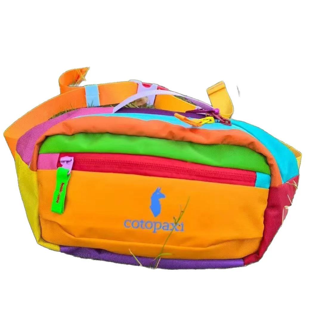 Nouveau Outdoor 3L multicolore mode Dopamine léger taille sac bandoulière multifonctionnel