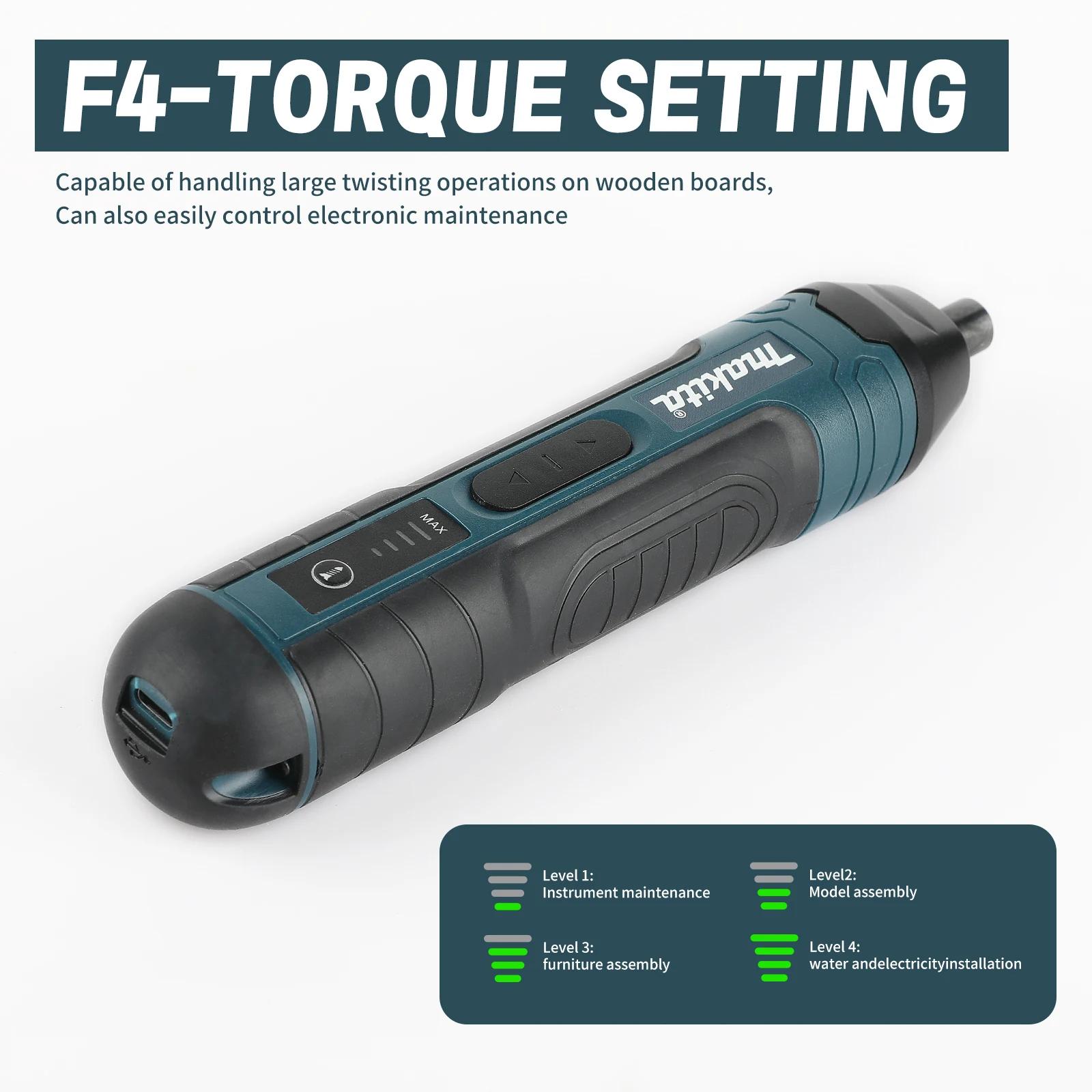 Tournevis électrique sans fil Makita | couple 3,6 V 5 N.m | Mandrin 1/4" | Batterie Li-ion 130