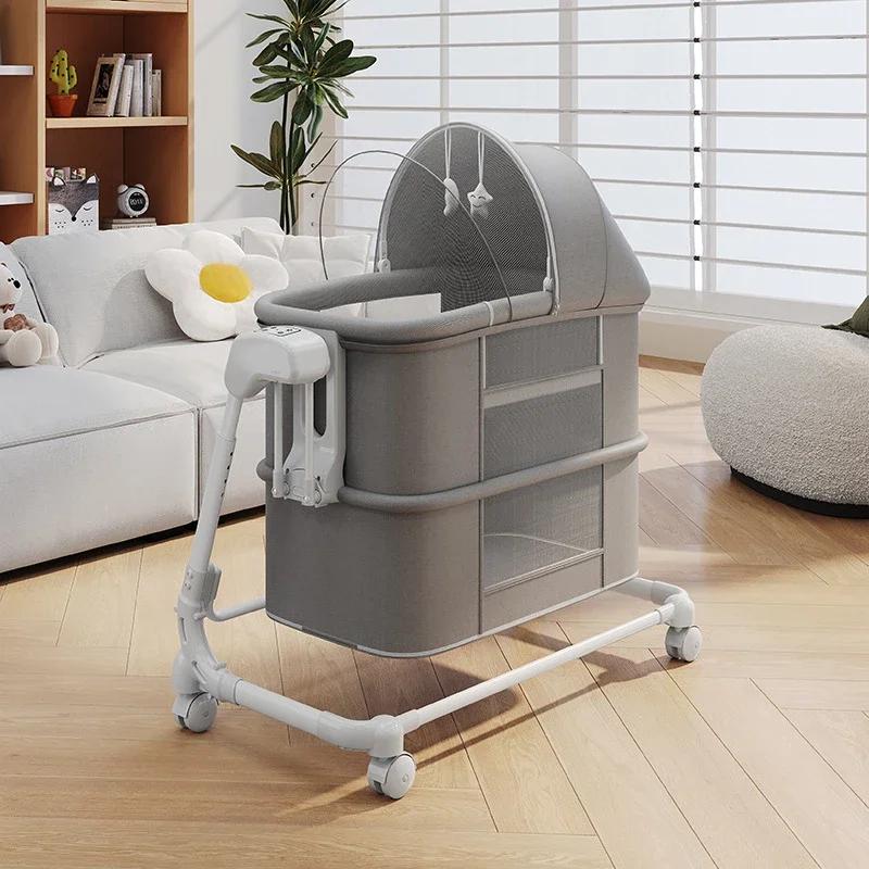 Lits Multifonctionnels Pliables et Portables pour Enfant, Berceaux de Luxe pour Nouveau-né, Couffin