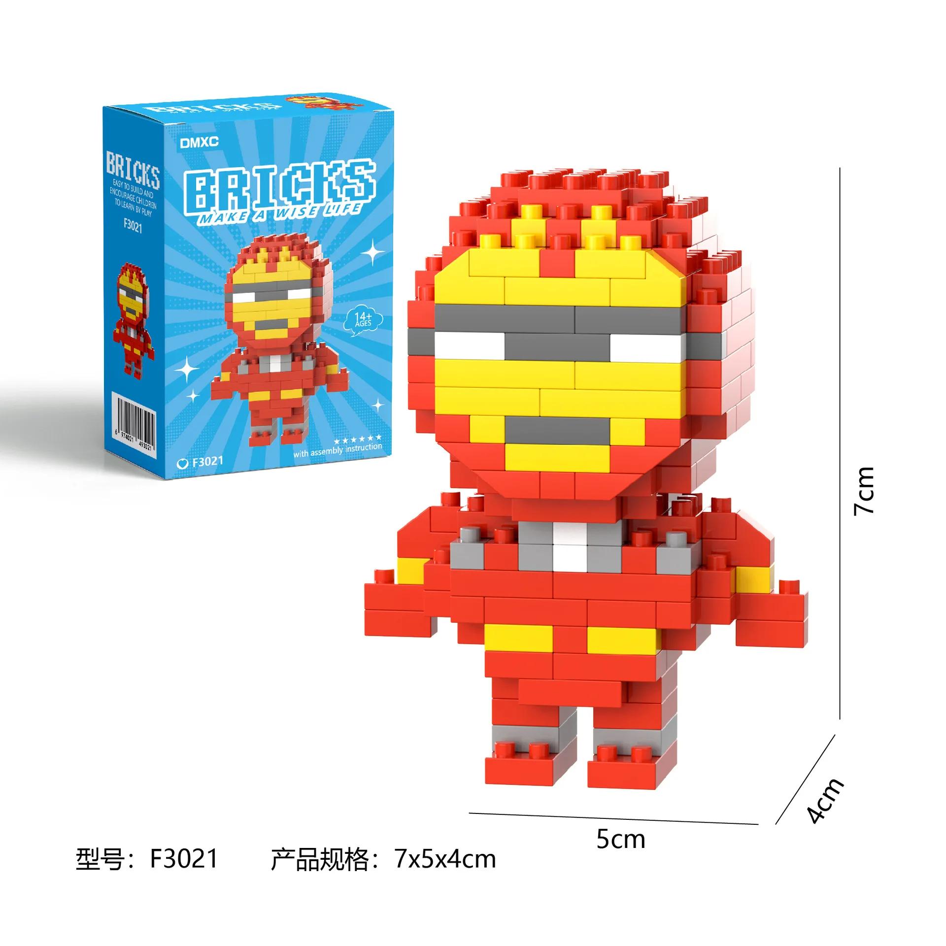 Marval légendes lega Deadpool Spider Man blocs de construction Iron Man personnage de dessin animé b