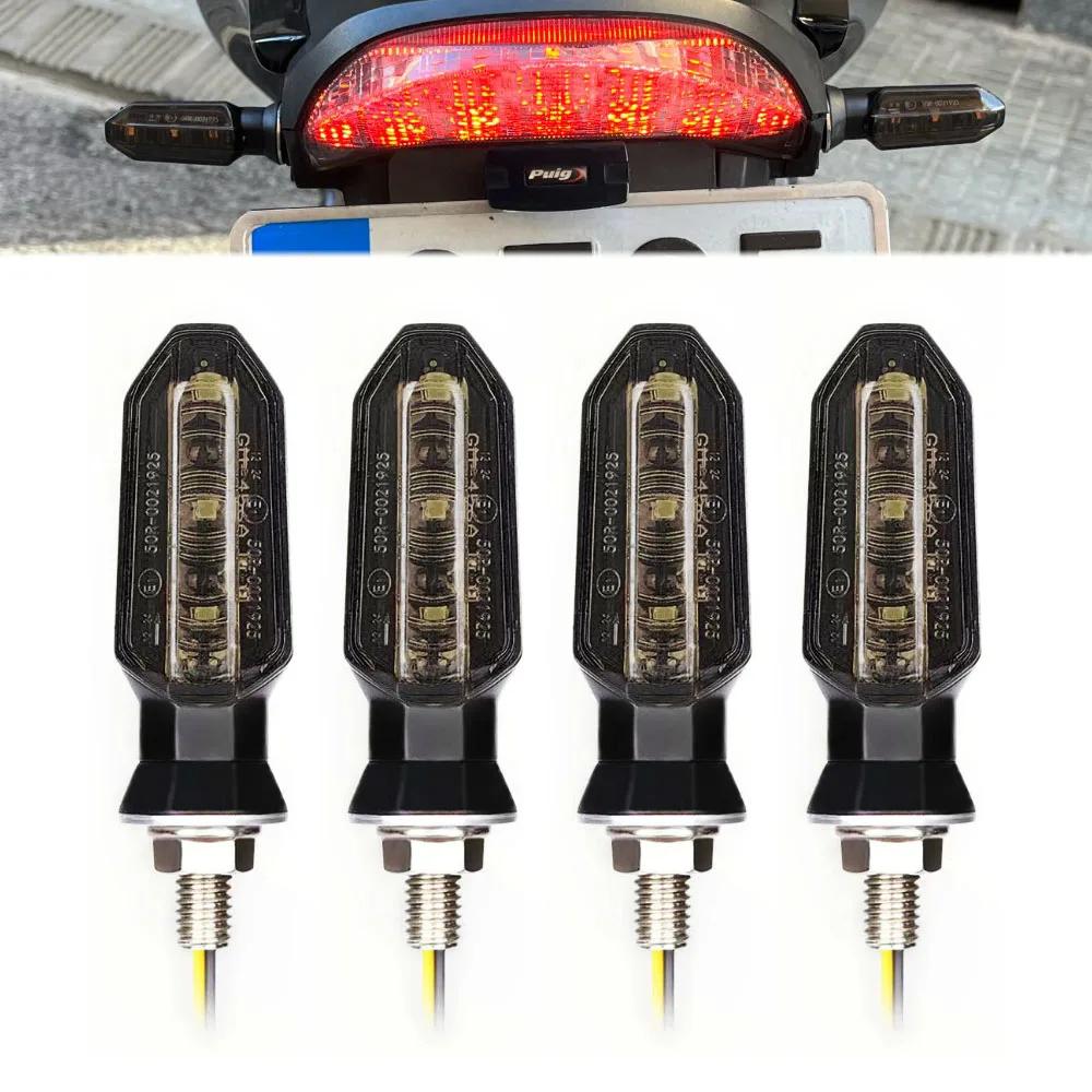8mm Mini Moto LED clignotants ambre clignotant clignotant clignotant 12V Moto indicateur lampe acces