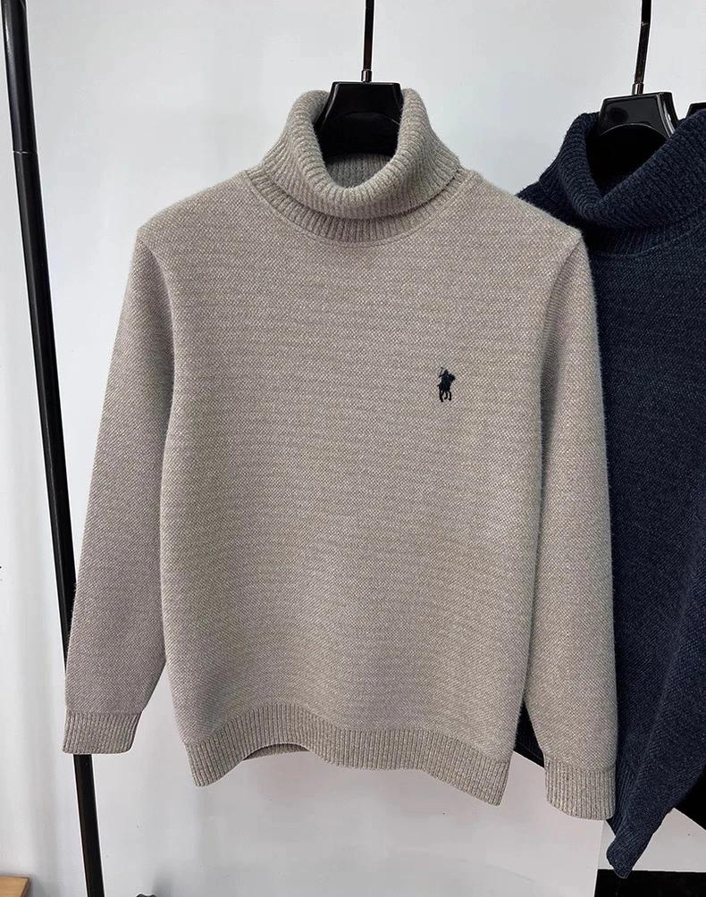 Pull en velours de marque haut de gamme pour hommes nouveau créateur de mode broderie de poney exqui