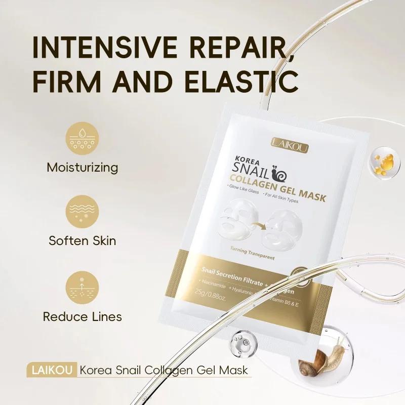 LAIKOU corée escargot collagène Essence masque feuille hydratante masque Anti-rides masque raffermis