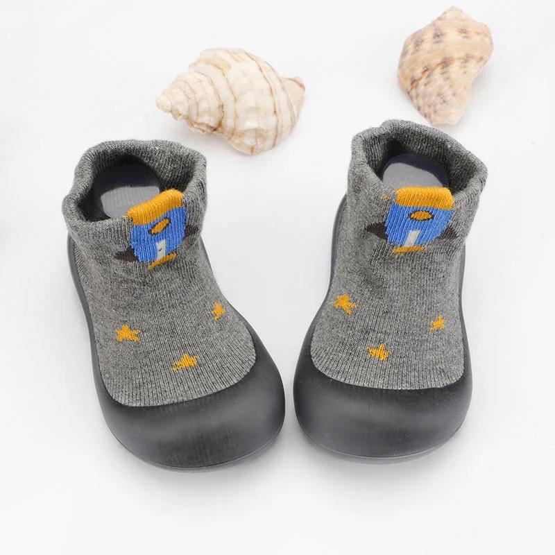 Chaussettes pour bébés, chaussures pour enfants en bas âge, premiers pas, motif de dessin animé, sem