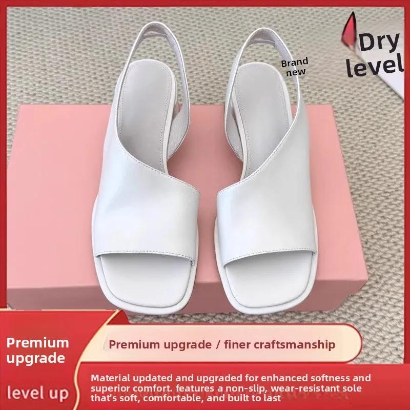 Sandales romaines grande taille pour femme, confortables, à talon épais, bout carré, polyvalentes, t
