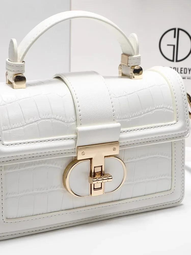 Sacs de créateurs de luxe avec cuir imprimé Alligator de haute qualité et sac à bandoulière Portable