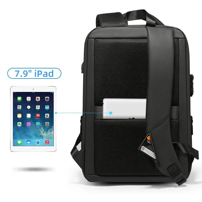 Noir ordinateur intelligent sacs pour ordinateur portable pour hommes sac à dos nouveau étanche étud