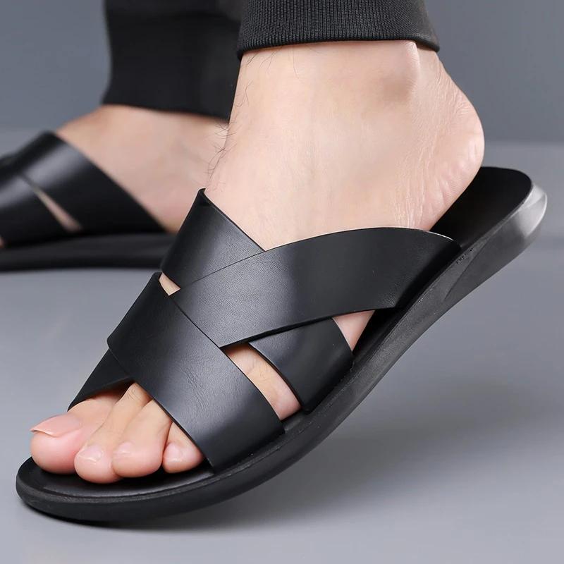 Chaussures d'été décontractées pour hommes, vente chaude, sandales élégantes pour hommes, demi-chaus