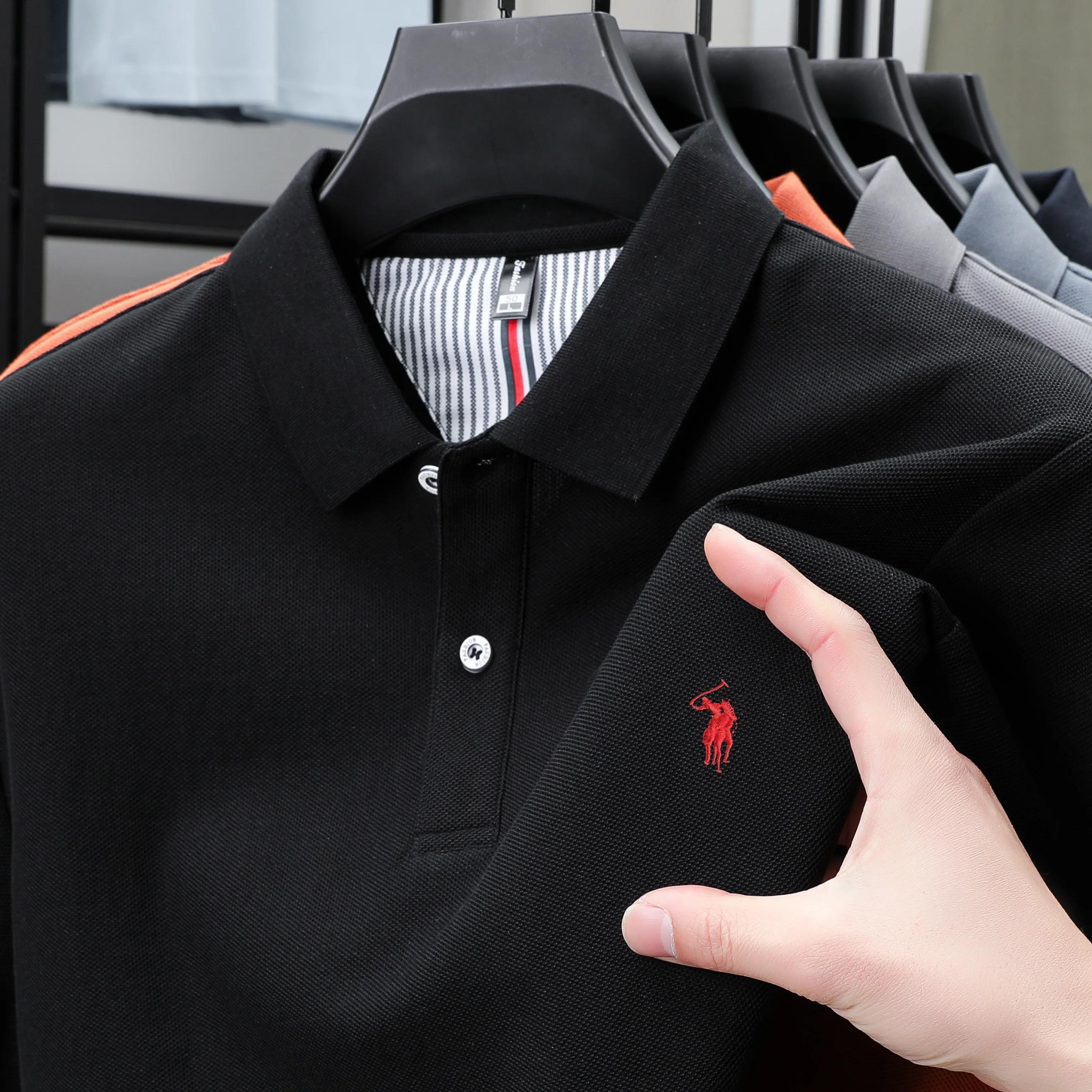 Polo homme 100% coton pur, nouveau, confort de luxe, respirant, manches courtes, haute qualité, styl