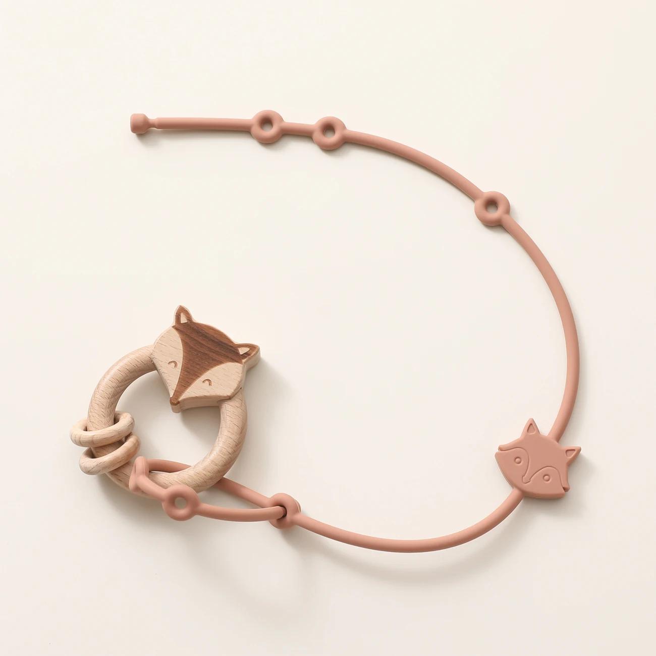 Clips de Sucette en Silicone Souple pour Bébé, Jouet Réglable, Supports pour Poussette, Accessoires,