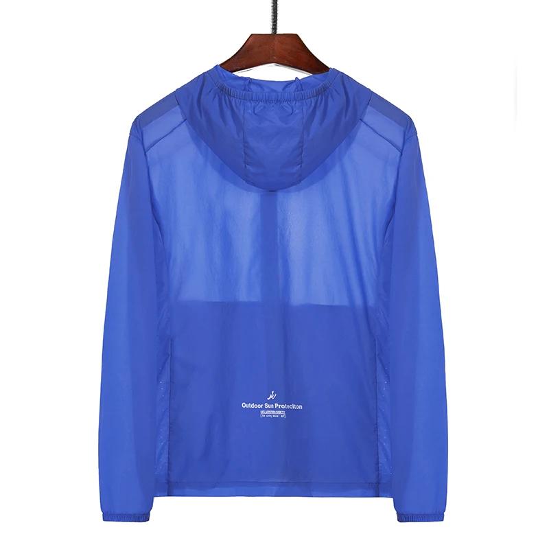 Manteaux de peau pour hommes, en Nylon respirant, Ultra-léger, avec poches zippées, Protection solai