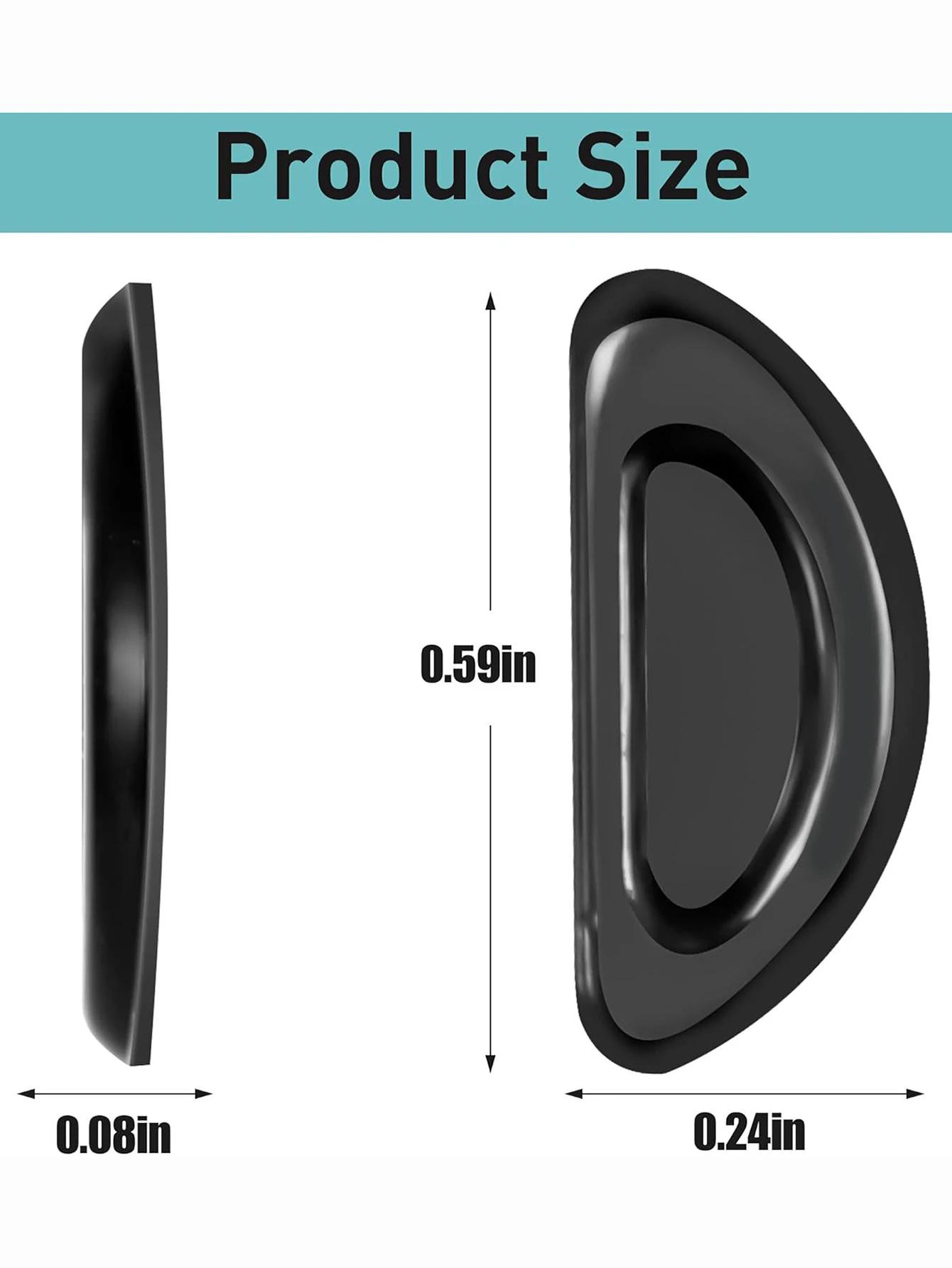 5 paires de plaquettes nasales antidérapantes pour lunettes, autocollants en Silicone souple, plaque