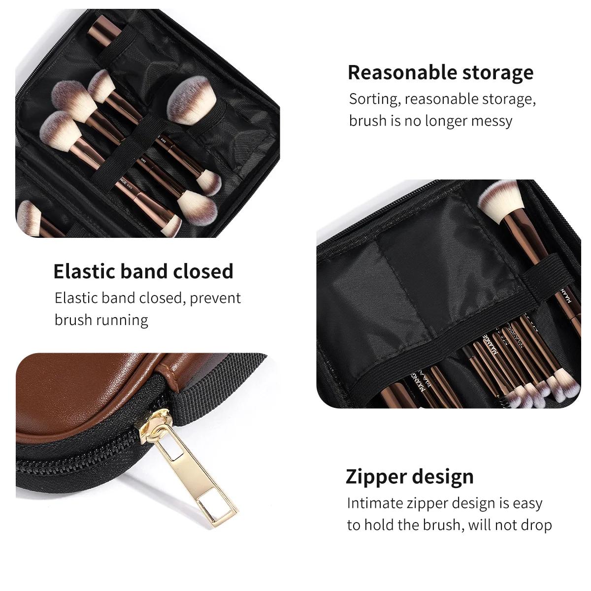 MAANGE Pro Kit de pinceaux de maquillage 20 pièces pinceaux avec sac de rangement double extrémité f