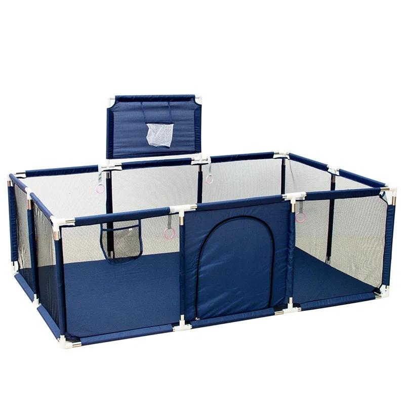 IMBABY-Aire de Jeux pour Bébé, Grand Parc Lavable en Machine, Clôture d'Activité, Piscine à Balles,