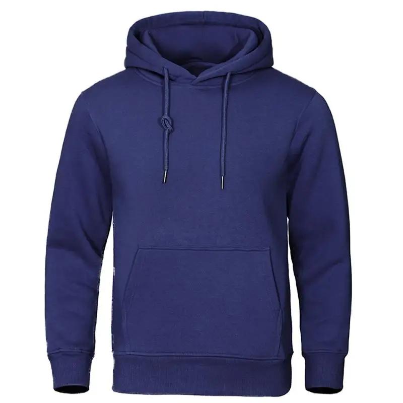 Automne hiver hommes polaire chaud hommes sweat décontracté couleur unie Streetwear pulls Sport écol