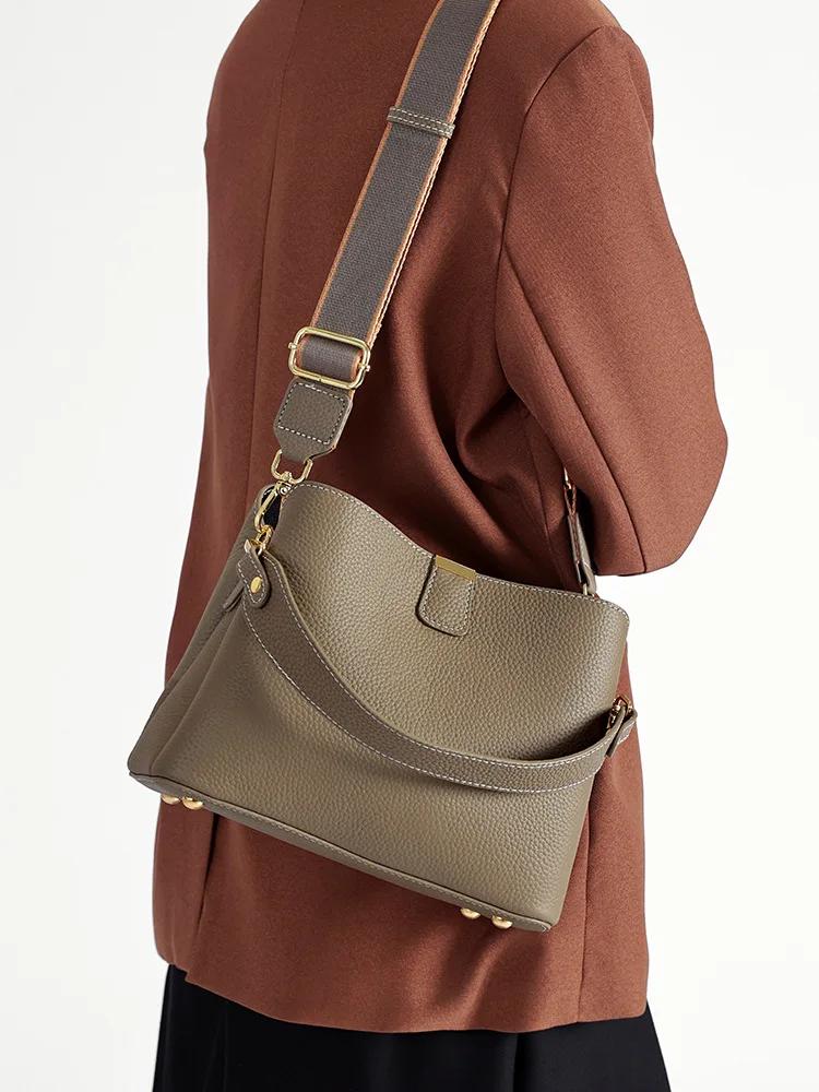 Sac à bandoulière 100% en cuir véritable pour femmes, sac à bandoulière d'été 2025, sac à main Desig