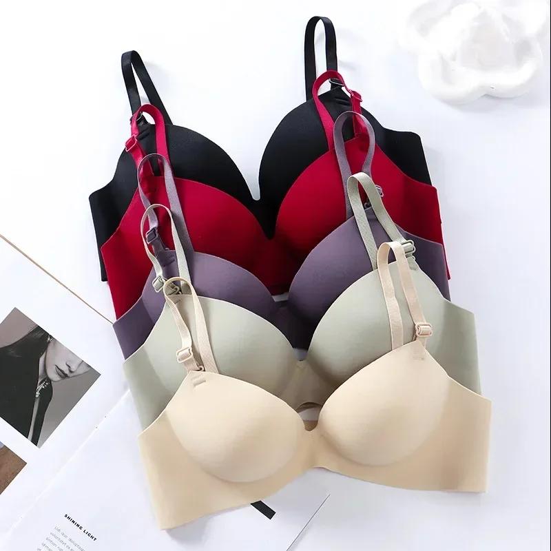 Femmes soutien-gorge sans couture Sexy Push Up Bralette sans fil filles étudiants respirant Lingerie