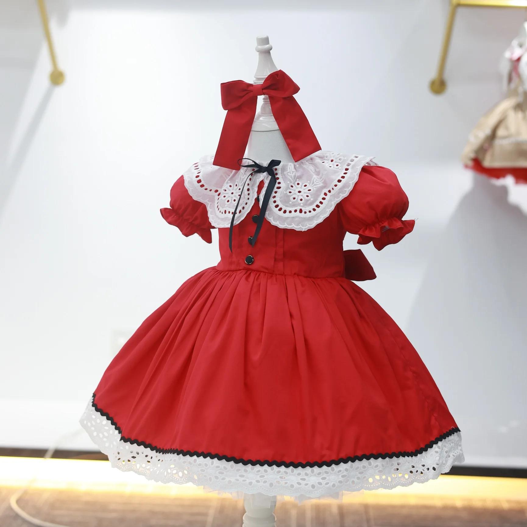 Robe d'été pour bébé fille de 0 à 12 ans, rouge, turc, Vintage, princesse, robe de bal, pour anniver