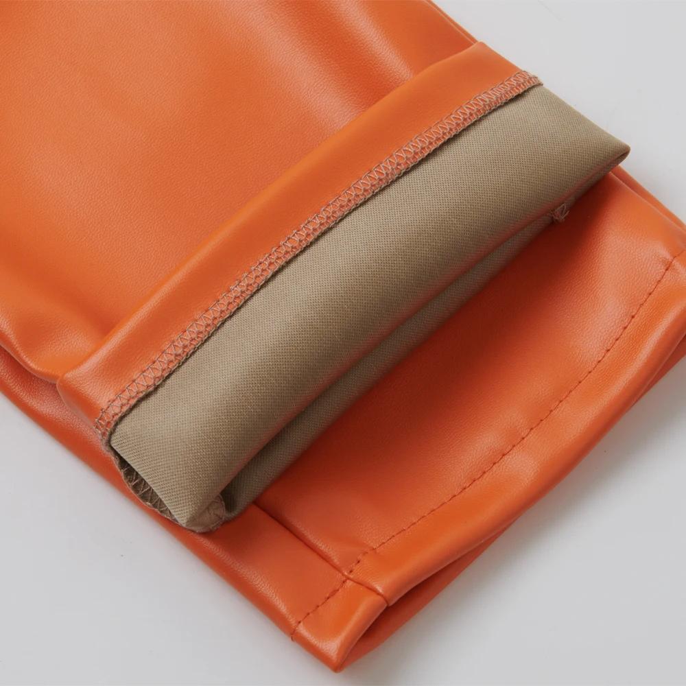 Pantalon en cuir pour hommes, coupe slim, extensible, mode, pantalon en cuir PU, discothèque, fête e