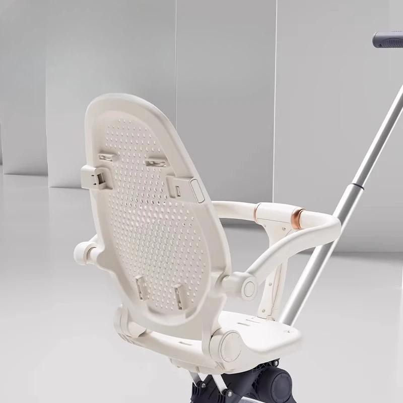  Poussette réversible ultralégère de 2,9 kg : 360 ° Pneus anti-roulis et anti-crevaison, protecti
