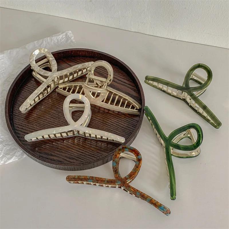 Pinces à cheveux versisées – grandes pinces à cheveux élégantes et mignonnes pour femmes, Barrette f