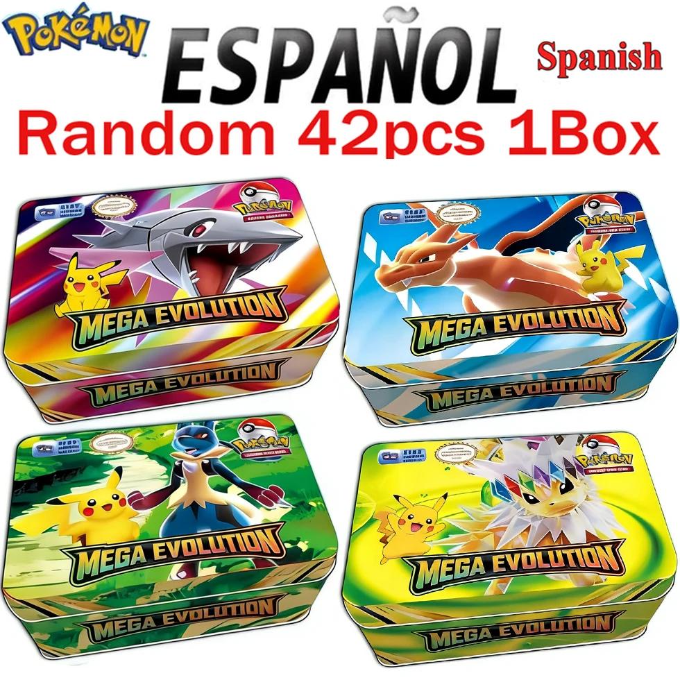 MEGA EVOLUTION 42 pièces cartes Pokemon jouets de combat origine perdue boîte Pokemons avec Pikachu
