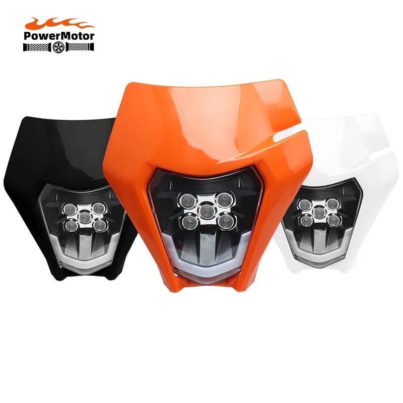 Pour KTM plaque de phare LED moto Enduro carénage EXC MX SX mèche phare pièces de vélo de saleté Sup