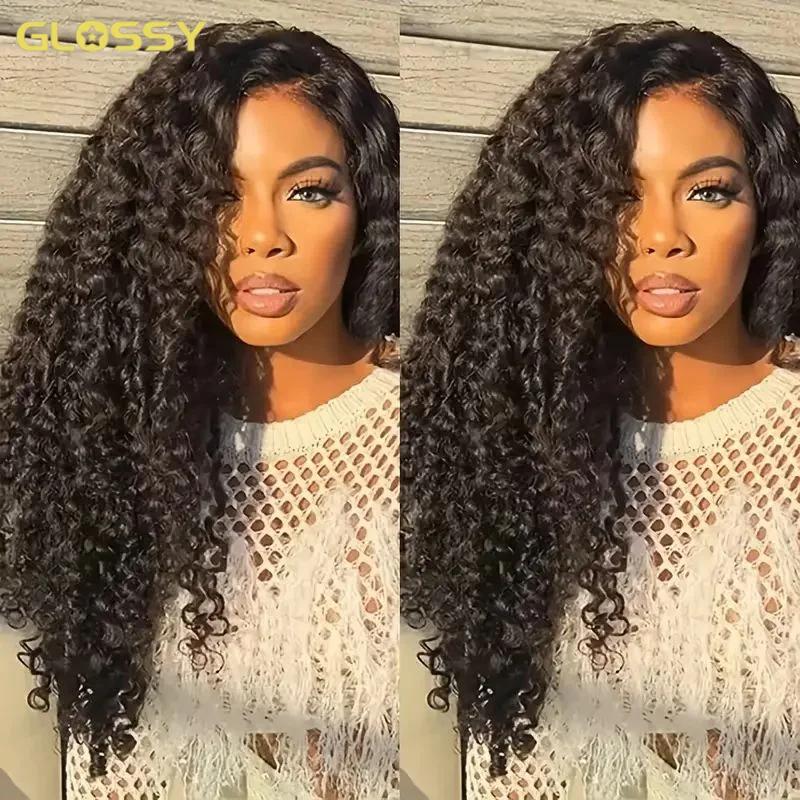Perruques en cheveux humains bouclés birmans à 300 % de densité pour femmes, perruque brésilienne sa