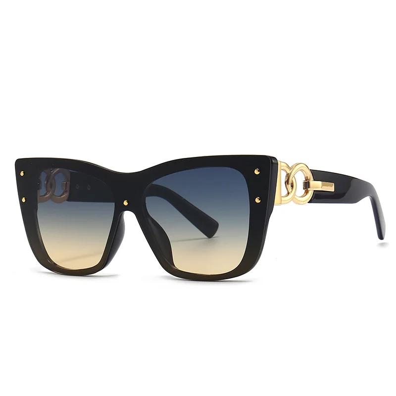Nouvelles Lunettes de Soleil Œil de Chat Grande Monture Tendance 2025 pour Femmes – Style Urbain et