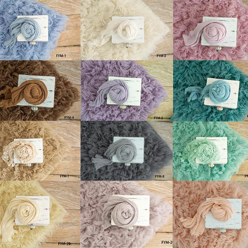 FlokSauprops-Couverture en pure laine grecque pour photographie de nouveau-né, accessoires de fond p