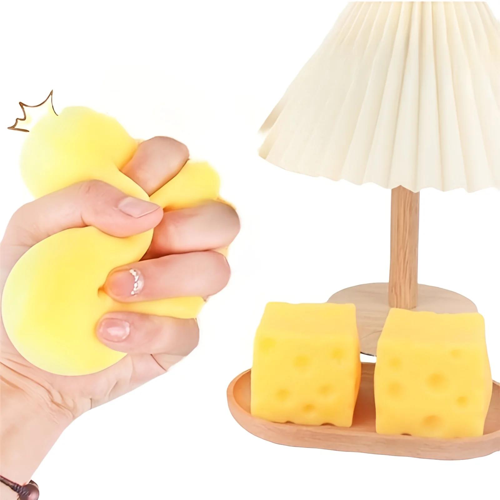 Squishy carré fromage presser jouets rebond lent pousser soulagement du Stress jouet sensoriel beurr