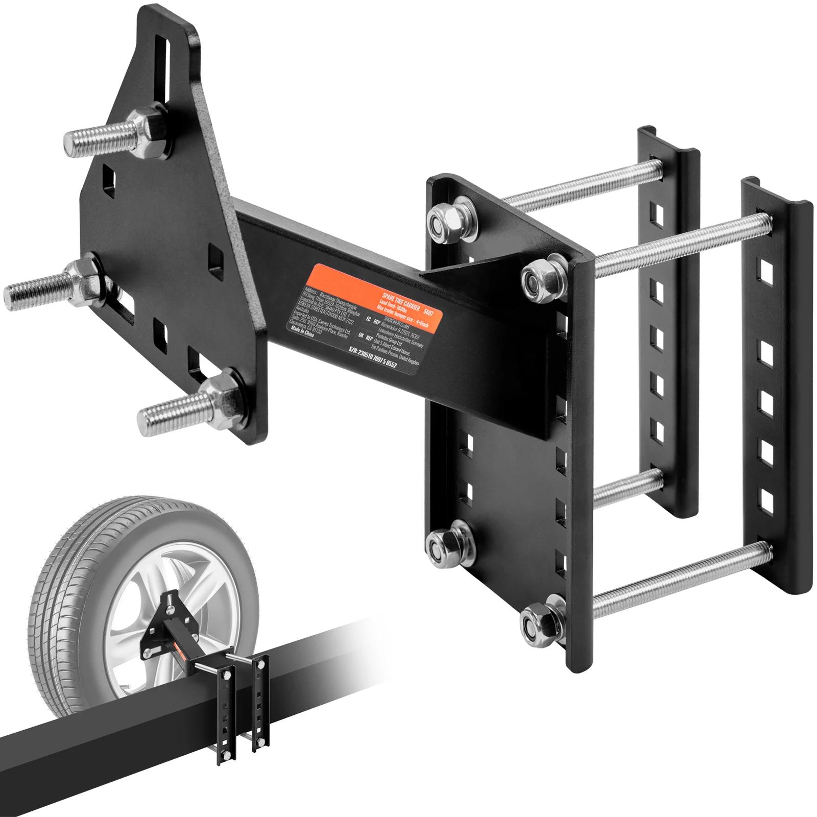 SucceBuy Support de pneu de secours de 160 lb avec vis de montage, cosses de support sur motifs de b